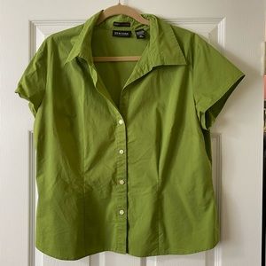 NY & Co green button down shirt